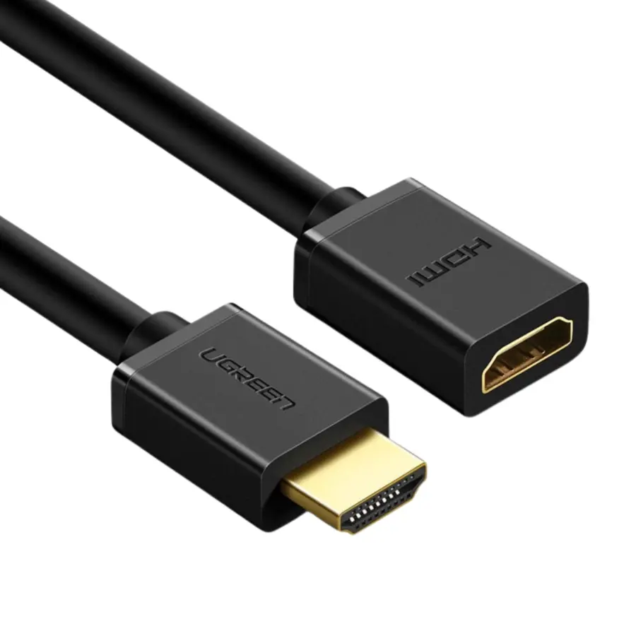 UGREEN 10140 HDMI Male To Female Cable 0.5m Black - Shopo.lk Sri Lanka