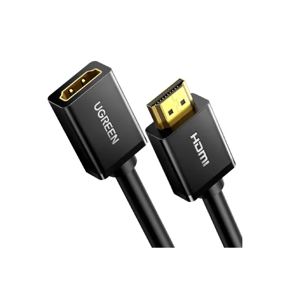 UGREEN (10141) HDMI Cable HDMI Male to Female Extension Cable Support 3D 4K 1080P HDMI Extender (Black,1m) - Shopo.lk Sri Lanka