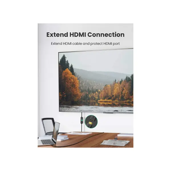 UGREEN (10141) HDMI Cable HDMI Male to Female Extension Cable Support 3D 4K 1080P HDMI Extender (Black,1m) - Shopo.lk Sri Lanka