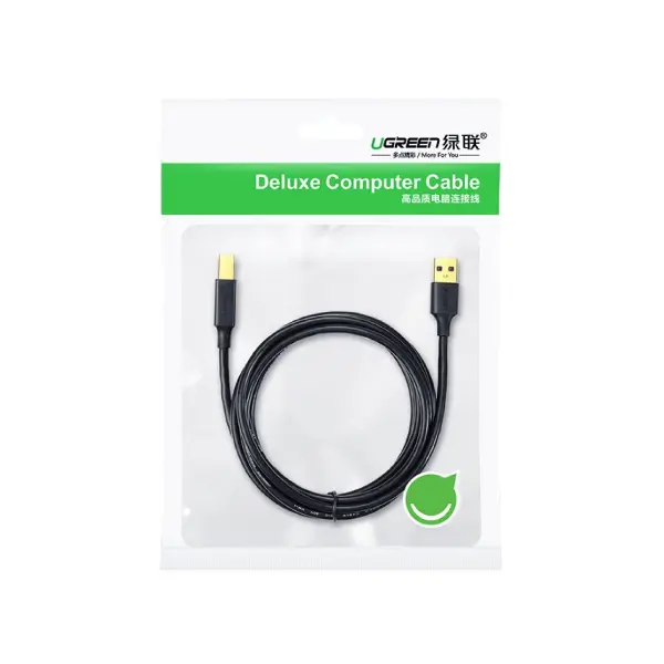 UGREEN 10350 USB Type B Printer Cable USB 2.0 480 Mbps 1.5 m Black - Shopo.lk Sri Lanka