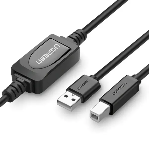 UGREEN 10362 2.0A USB-A Male to USB-B Male Active Printer Cable 15m - Shopo.lk Sri Lanka