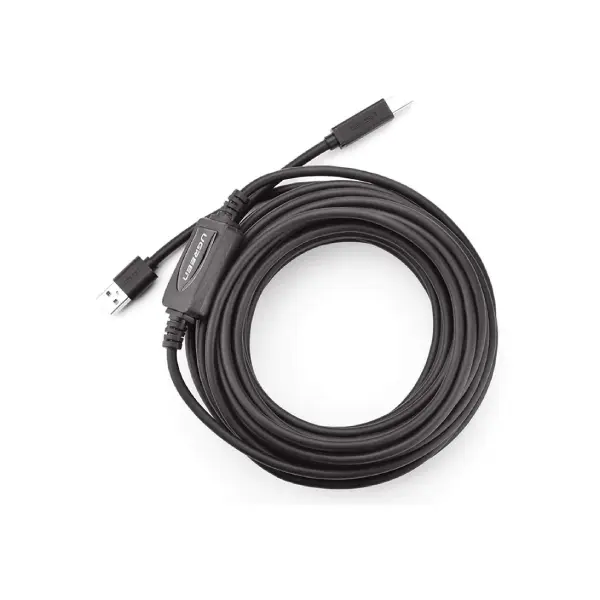 UGREEN 10362 2.0A USB-A Male to USB-B Male Active Printer Cable 15m - Shopo.lk Sri Lanka