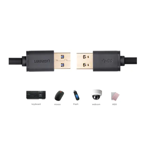 UGREEN 10370 USB 3.0 Type A Male to Male Cable 1m - Shopo.lk Sri Lanka