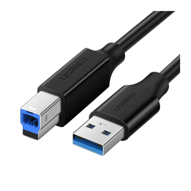 UGREEN 10372 USB 3.0 AM To BM Print Cable 2M - Black - Shopo.lk Sri Lanka