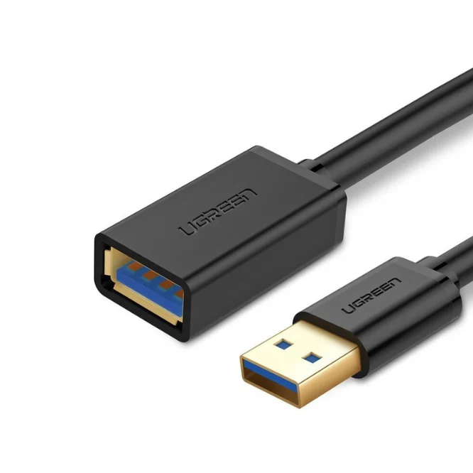 UGREEN 10373 USB 3.0 Extension Male Cable 2m (Black) - Shopo.lk Sri Lanka