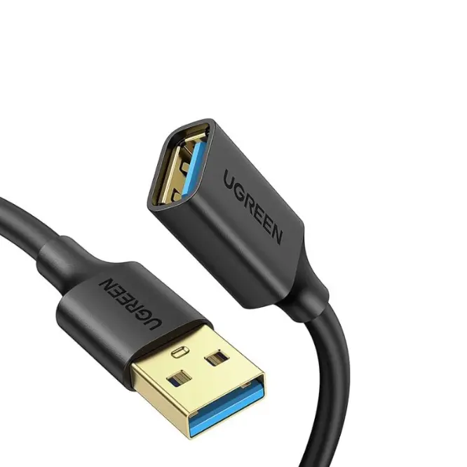 UGREEN 10373 USB 3.0 Extension Male Cable 2m (Black) - Shopo.lk Sri Lanka