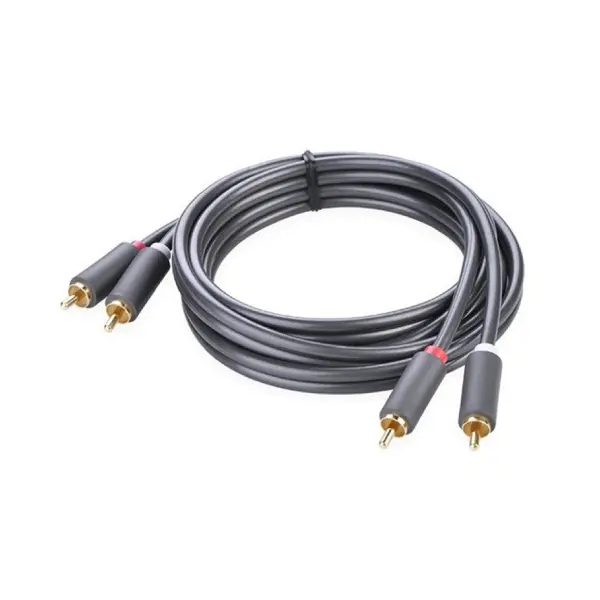 UGREEN 10517 2RCA Male To 2RCA Male Cable 1.5m - Black - Shopo.lk Sri Lanka