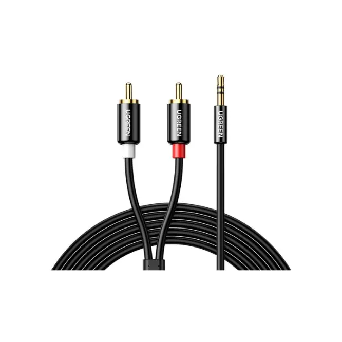 UGREEN 10583 3.5mm Male To 2 RCA Male Cable 1.5m - Shopo.lk Sri Lanka