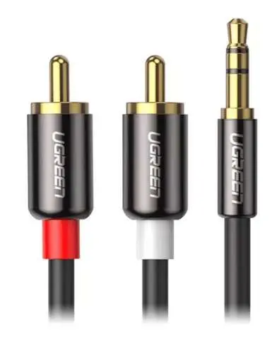 UGREEN 10584 3.5MM Male to 2RCA Male - Shopo.lk Sri Lanka