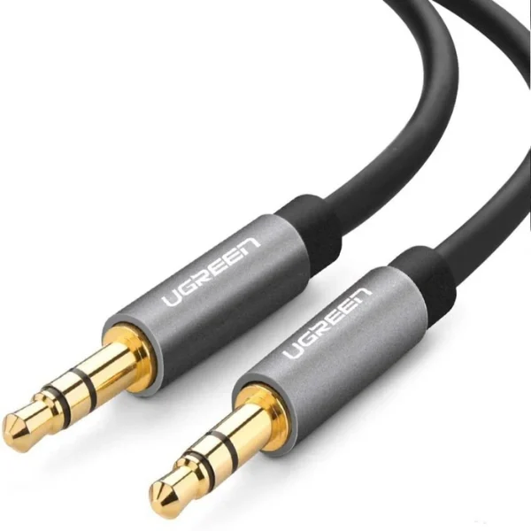 UGREEN 10732 3.5mm Male to Male AUX Cable 0.5M (Black) - Shopo.lk Sri Lanka