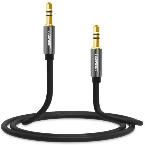 UGREEN 10732 3.5mm Male to Male AUX Cable 0.5M (Black) - Shopo.lk Sri Lanka