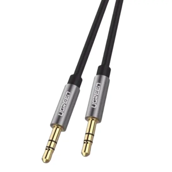 UGREEN 10732 3.5mm Male to Male AUX Cable 0.5M (Black) - Shopo.lk Sri Lanka