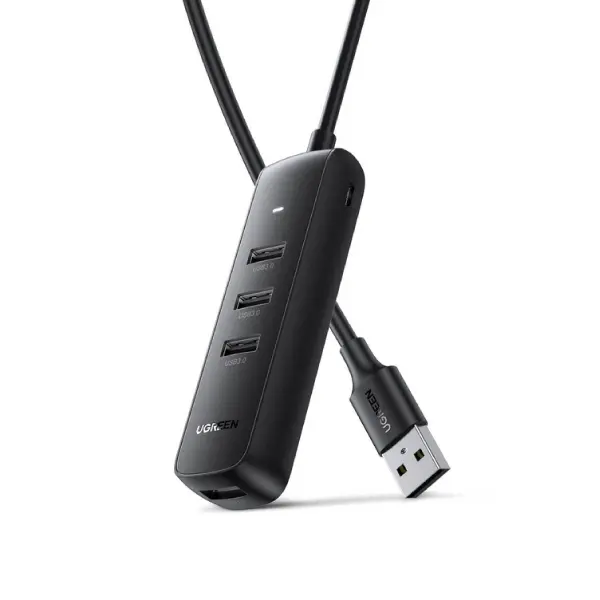 UGREEN 10915 4-in-1 USB HUB - 4x USB Type A 3.0 PD DC 12V - Shopo.lk Sri Lanka