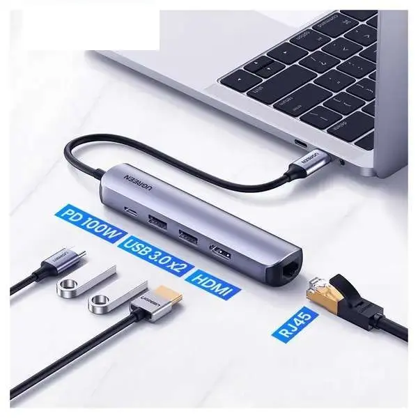 UGREEN 10919 USB C Hub 60Hz, 5 in 1 Gigabit - Shopo.lk Sri Lanka