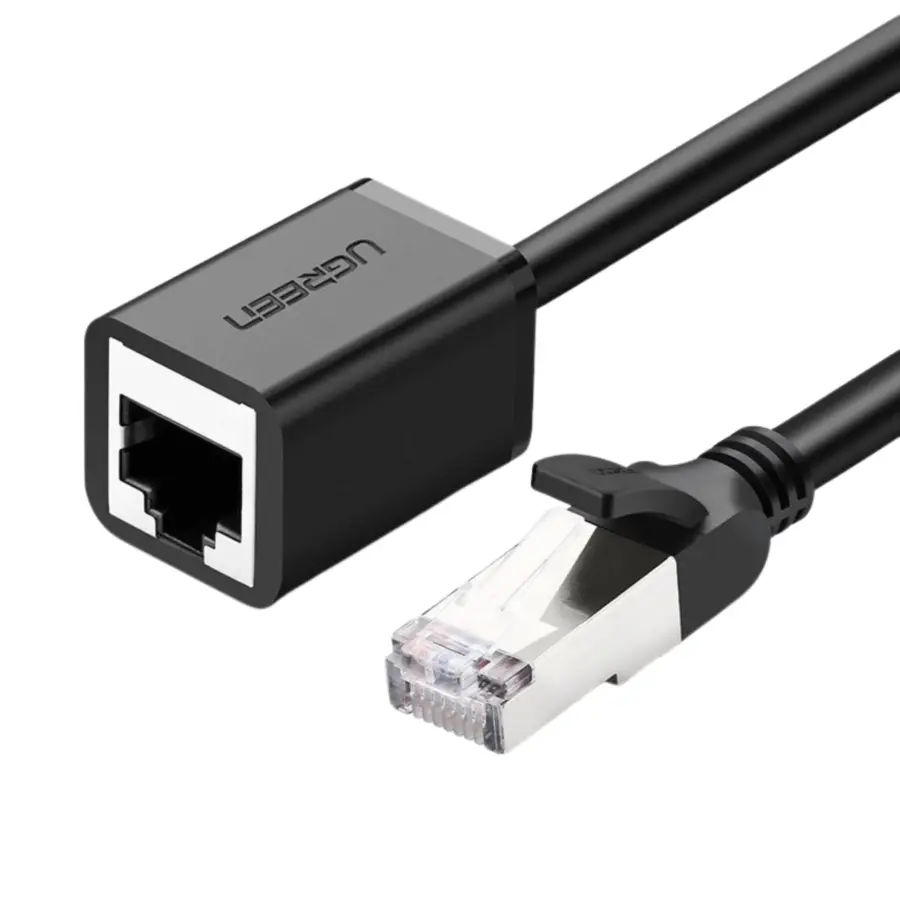 UGREEN 11282 CAT 6 F/UTP Ethernet RJ45 Extension Male/Female Patch Cords 3m Black - Shopo.lk Sri Lanka