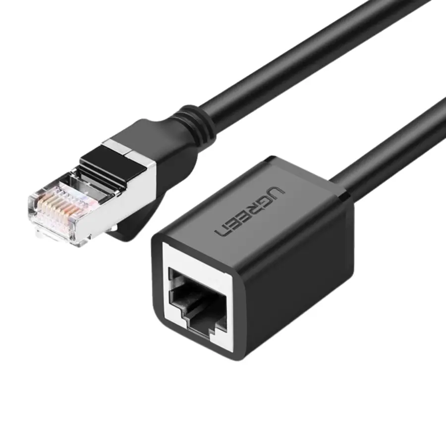 UGREEN 11282 CAT 6 F/UTP Ethernet RJ45 Extension Male/Female Patch Cords 3m Black - Shopo.lk Sri Lanka