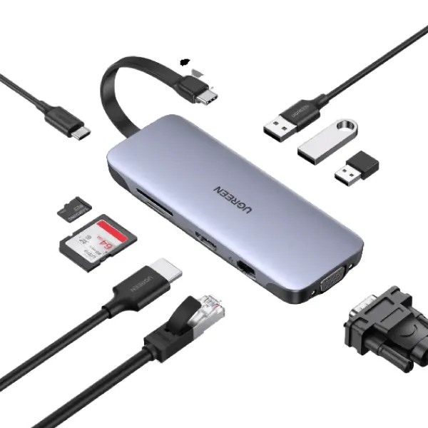 UGREEN 15375 9-in-1 USB C Hub with 4K HDMI - Shopo.lk Sri Lanka