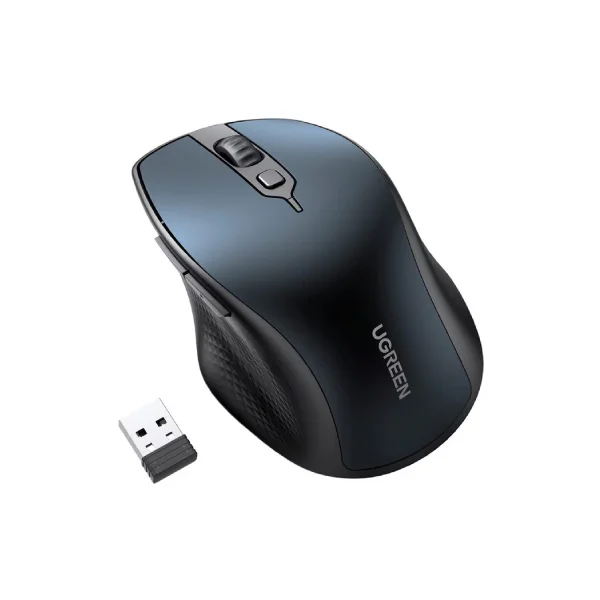 UGREEN 15807 MU101 Ergonomic Wireless Mouse - Blue - Shopo.lk Sri Lanka