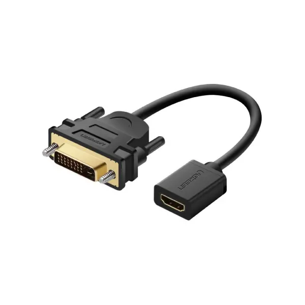 UGREEN 20118 DVI Male To HDMI Female Adapter Cable 22cm - Shopo.lk Sri Lanka