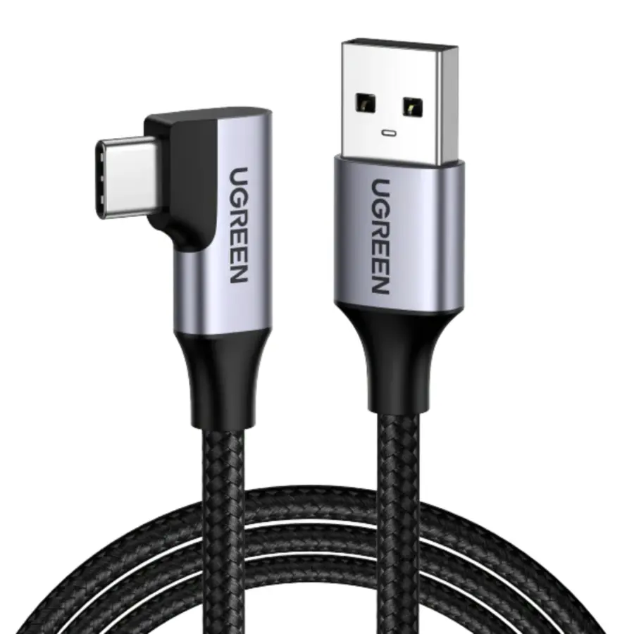 UGREEN 20299 USB-A to USB-C 90° Fast Charging Cable 1M - Shopo.lk Sri Lanka