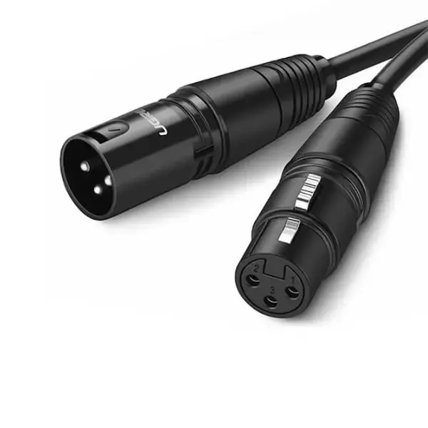 UGREEN 20708 Cannon Male to Female Microphone Extension Audio Cable 1M - Shopo.lk Sri Lanka