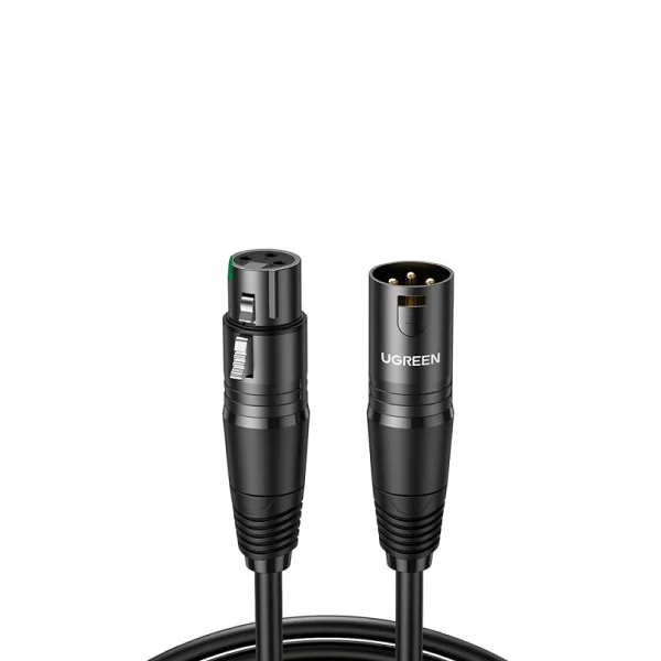 UGREEN 20711 Cannon Male To Female Microphone Extension Audio Cable 3m - Black - Shopo.lk Sri Lanka