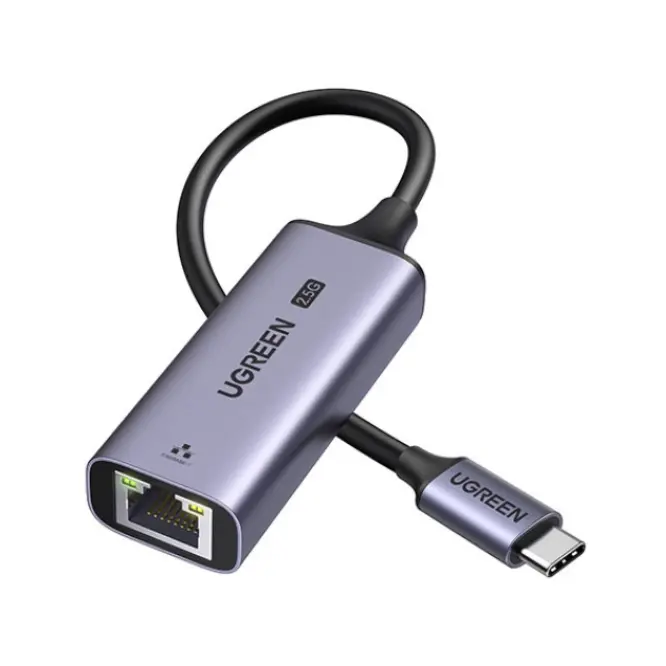 UGREEN 25052 CM648 USB-C To RJ45 Ethernet 2.5G Adapter Gray - Shopo.lk Sri Lanka