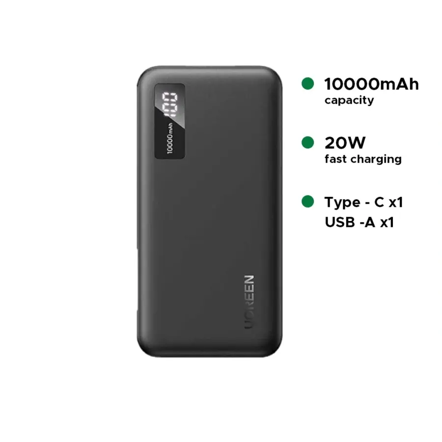 Ugreen 25742 20W 10000MAH Two-way Fast Charging Powerbank - Shopo.lk Sri Lanka
