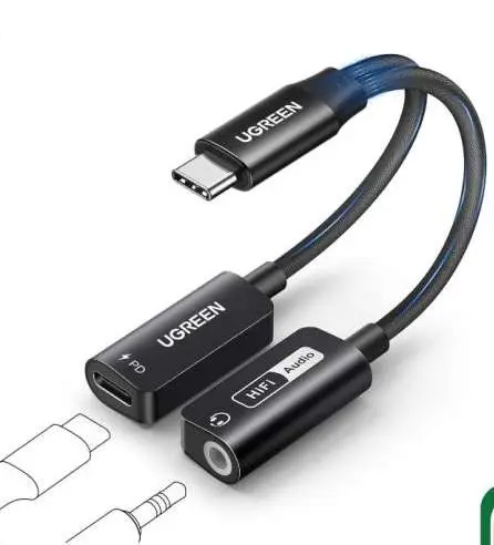UGREEN 25837 2-IN-1 Audio Adapter C- - Shopo.lk Sri Lanka