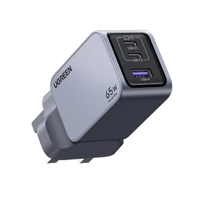 Ugreen 25872 Nexode Pro X755 65W PD GaN Fast Charger (2C1A) with 100W USB-C to USB-C Cable - photo 3 - Shopo.lk