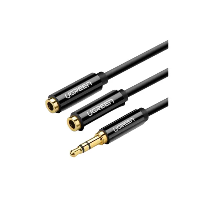 UGREEN 3.5mm Male To 2 Female Audio Cable 20cm - 20816 - Shopo.lk Sri Lanka