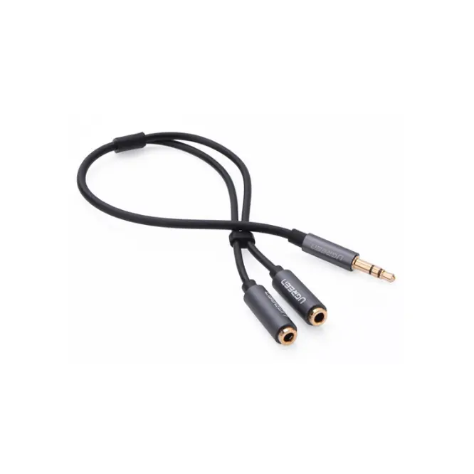 UGREEN 3.5mm Male To 2 Female Audio Cable 20cm - 20816 - Shopo.lk Sri Lanka