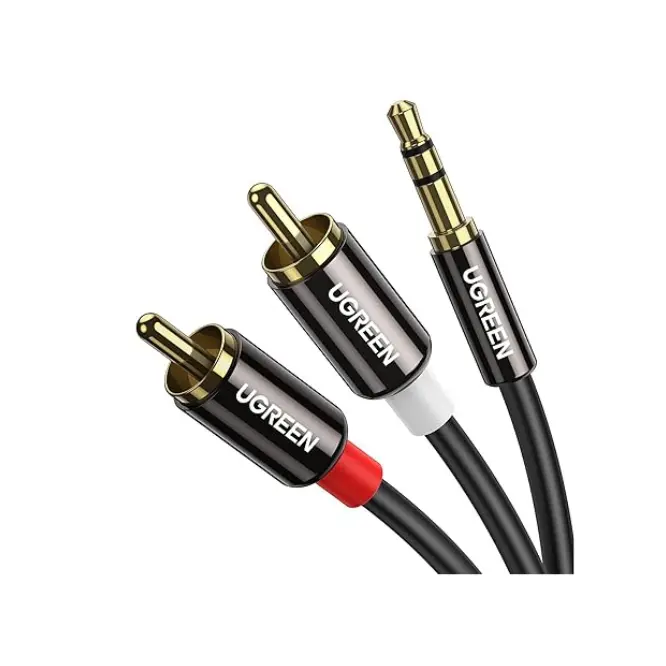 UGREEN 3.5mm Male To 2 RCA Male Cable 5m - 10591 - Shopo.lk Sri Lanka