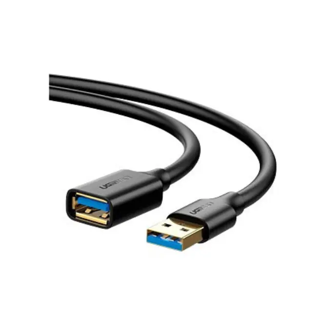 UGREEN 30127 USB 3.0 Extension Male Cable 3m - Black - Shopo.lk Sri Lanka