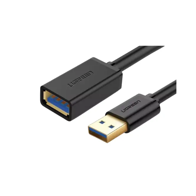UGREEN 30127 USB 3.0 Extension Male Cable 3m - Black - Shopo.lk Sri Lanka