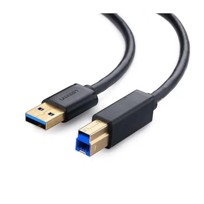 UGREEN 30753 USB 3.0 AM To BM Print Cable 1M - Black - Shopo.lk Sri Lanka