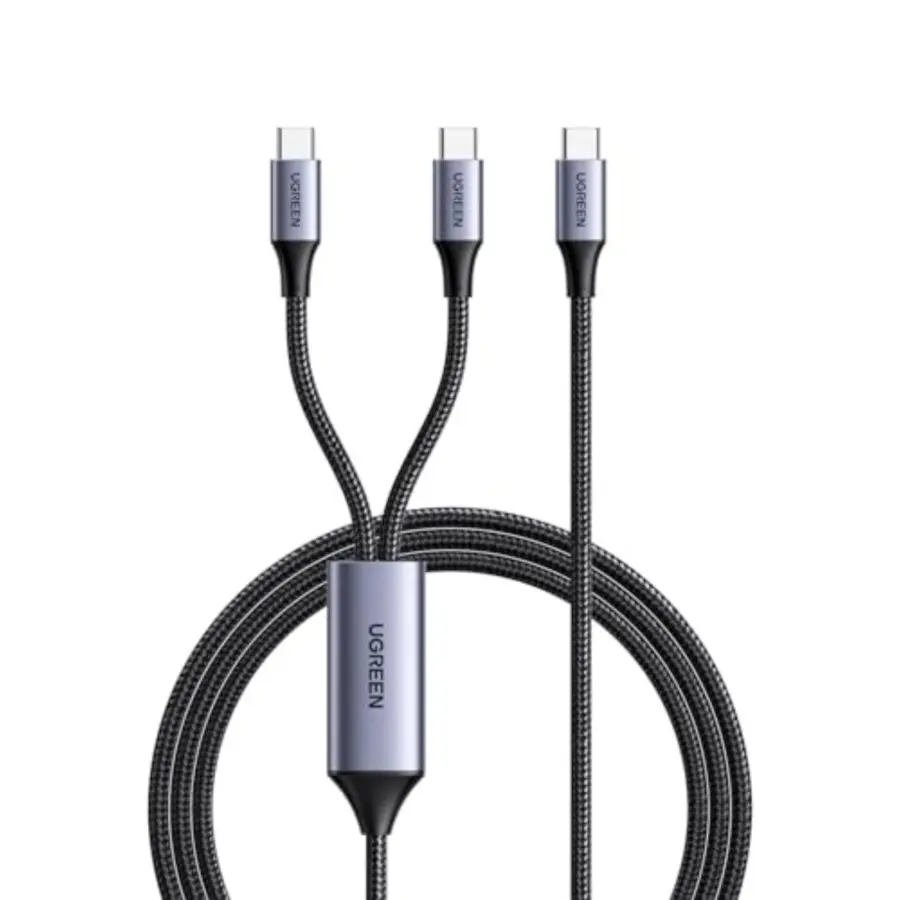 UGREEN 35087 2-in-1 100w Type-C Universal PD Fast Charging Cable 1.5m - Shopo.lk Sri Lanka