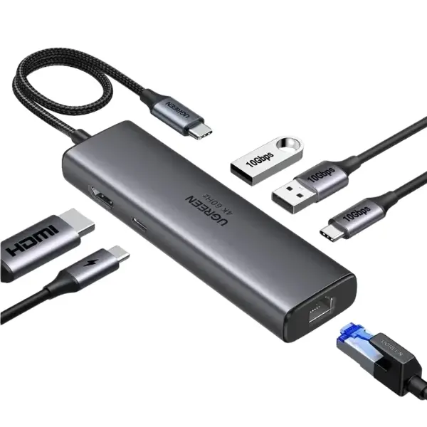 UGREEN 45000 6-in-1 USB-C Hub - Shopo.lk Sri Lanka