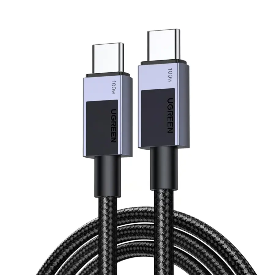 UGREEN 45063 Type-C To Type-C Fast Charging Cable 1m Space Gray - Shopo.lk Sri Lanka