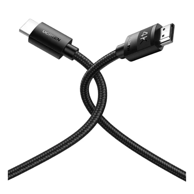 UGREEN 4K HDMI Cable Male To Male Braided 2M - 40101 - Shopo.lk Sri Lanka