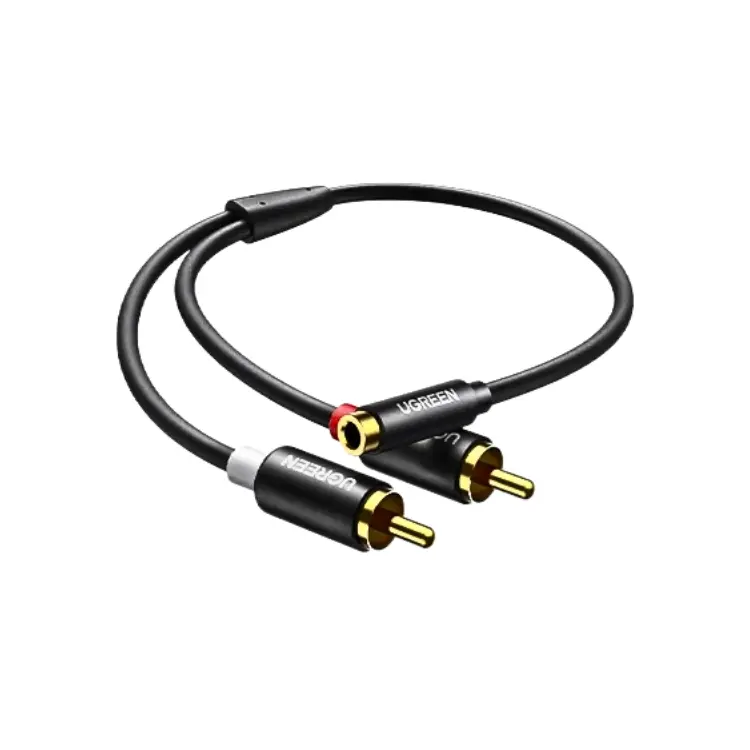 UGREEN 50255 2×3.5mm Male to 3.5mm Female Audio Splitter Cable 25CM - Shopo.lk Sri Lanka