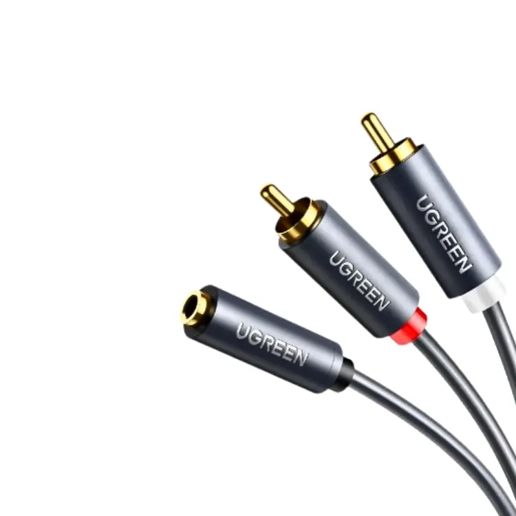 UGREEN 50255 2×3.5mm Male to 3.5mm Female Audio Splitter Cable 25CM - Shopo.lk Sri Lanka