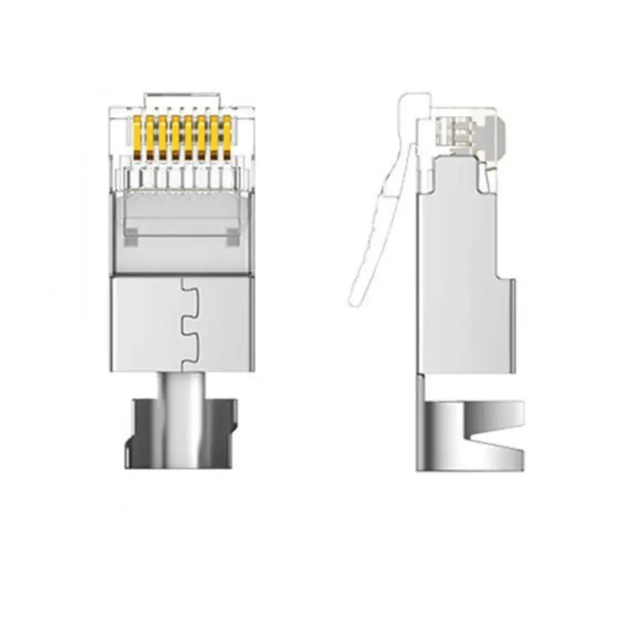 UGREEN 50634 CAT7 FTP RJ45 Modular Plugs Two Piece Gold Plated 50u 10 pieces - Shopo.lk Sri Lanka