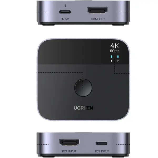 UGREEN 55452 USB-C + HDMI 2-In-1 Switch - Shopo.lk Sri Lanka