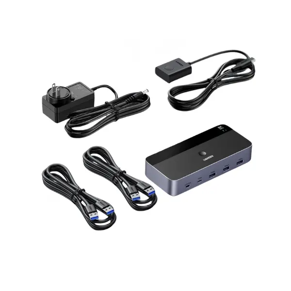 UGREEN 55851 DisplayPort Dual Monitor KVM Switch 2 In 2 Out - Shopo.lk Sri Lanka