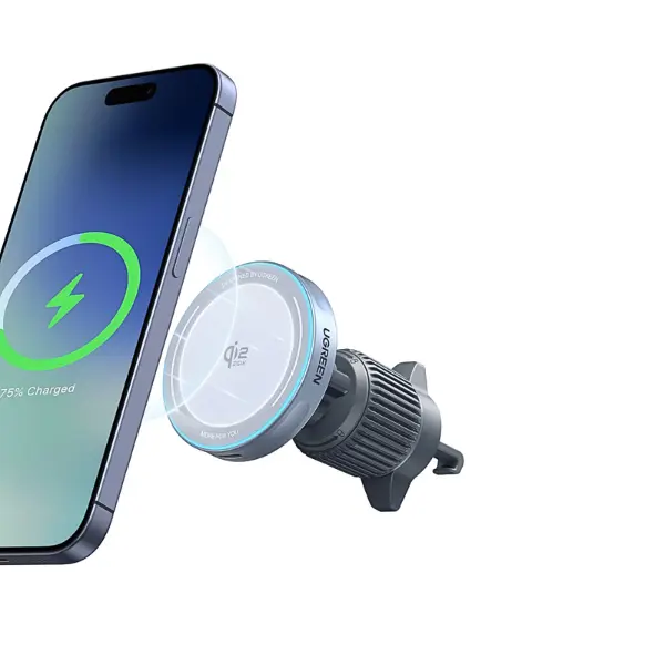 UGREEN 55967 25W MagFlow Magnetic Wireless Car Charger - Shopo.lk Sri Lanka