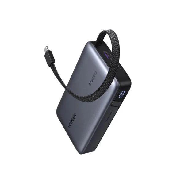 UGREEN 55996B Nexode 67W Power Bank with Built-in Cable - Shopo.lk Sri Lanka