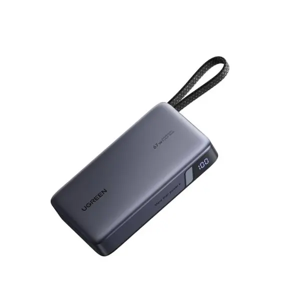 UGREEN 55996B Nexode 67W Power Bank with Built-in Cable - Shopo.lk Sri Lanka