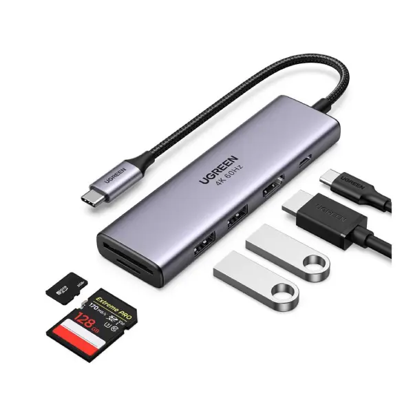 UGREEN 60384 USB-C 6 In 1 Multifunctional Adapter - Shopo.lk Sri Lanka