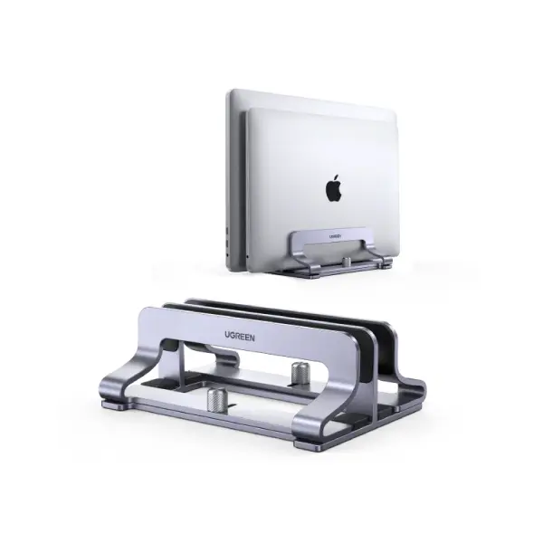UGREEN 60643 Vertical Dual Slot Laptop Stand for Desk - Shopo.lk Sri Lanka